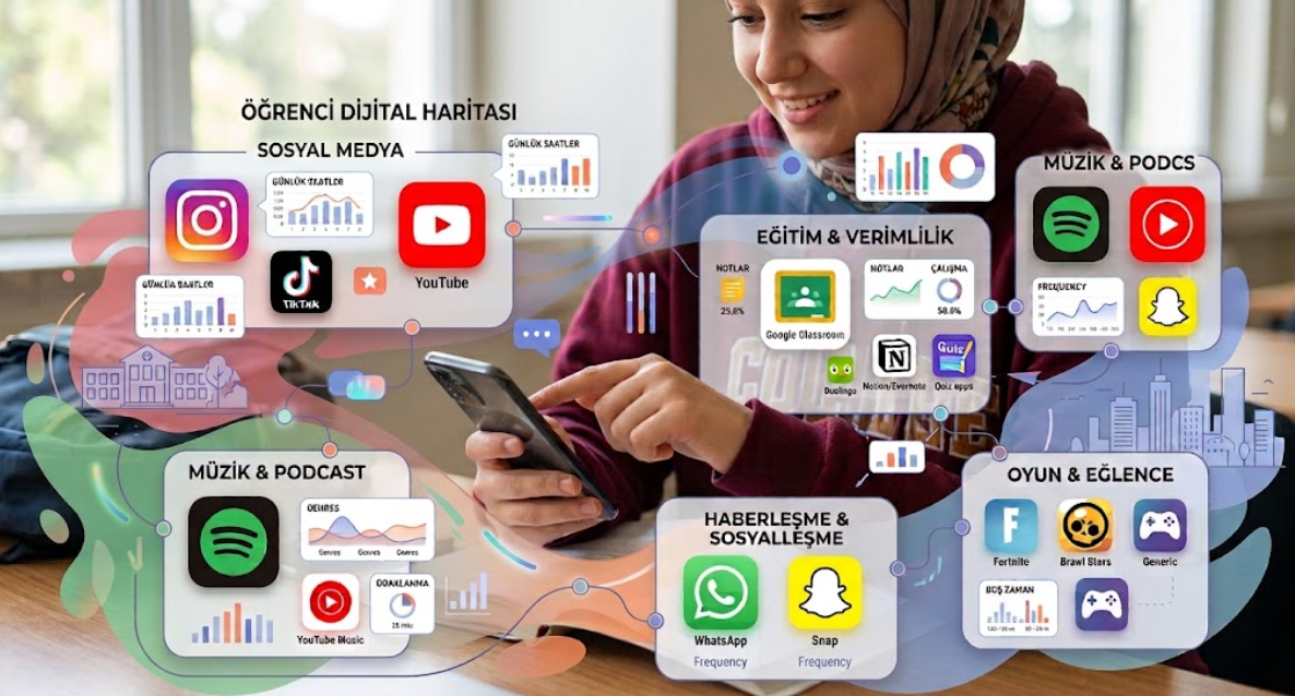 Öğrenciler Hangi Uygulamaları Daha Çok Kullanıyor? Günlük Yaşamın Dijital Haritası
