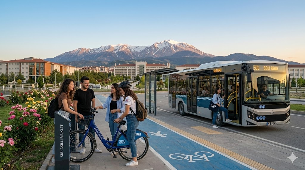Başlık: SDÜ ve ISUBÜ Kampüs İçi Ulaşım Rehberi: Ring, Bisiklet ve Scooter